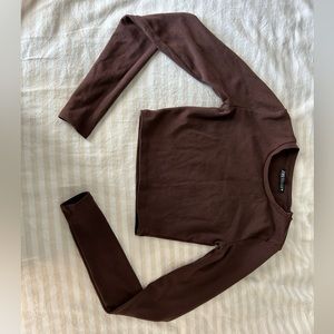Dark Brown Zara Crop Top